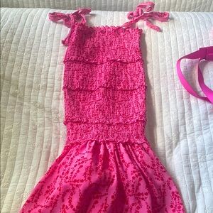 Pink Floral Maxi Dress